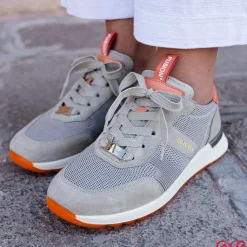 33901 Grey And Peach