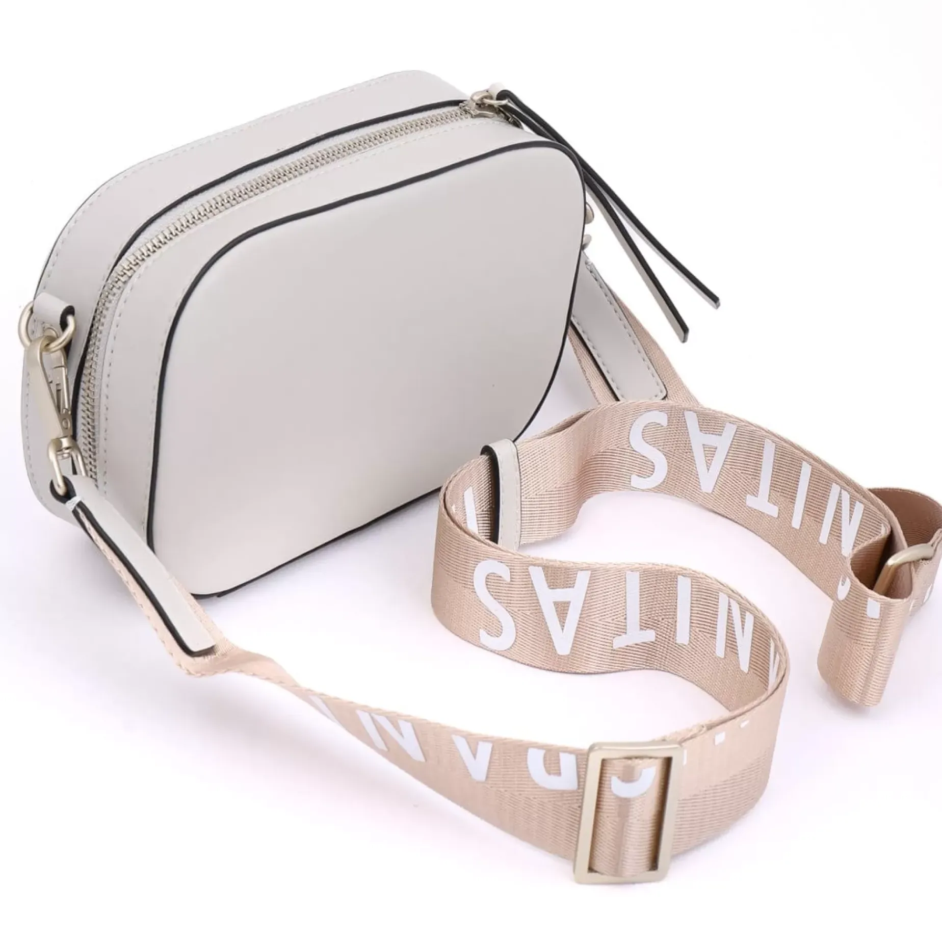 Shania White Leather